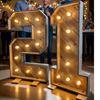XL Lichtletters en lichtcijfers hout