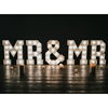 MR&MR verlichte letters huren trouwen bruiloft - De Verhuurcentrale Zoetermeer