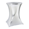 Stretch statafelrok zilver (glanzend)