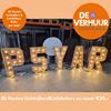 XL Lichtletters en lichtcijfers hout