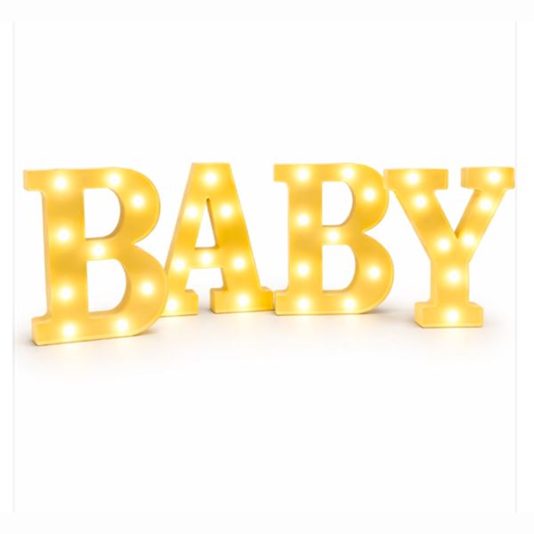 Baby led licht letters huren Zoetermeer - De Verhuurcentrale