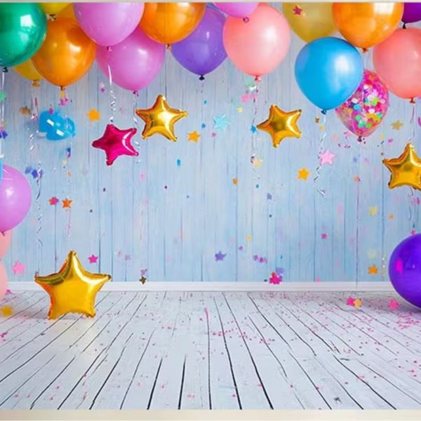 Balonnen backdrop achtergrond bij Photobooth huren Zoetermeer