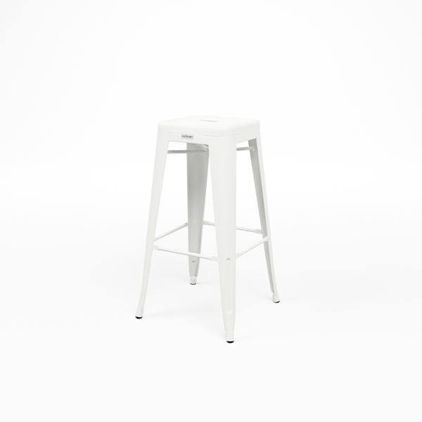 Barkruk Tolix De Verhuurcentrale Zoetermeer Industriele barkrukken Tolix huren zwart metaal bij De Verhuurcentrale