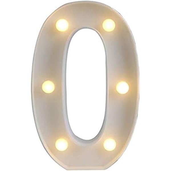 Led light cijfer 0 huren bij De Verhuurcentrale