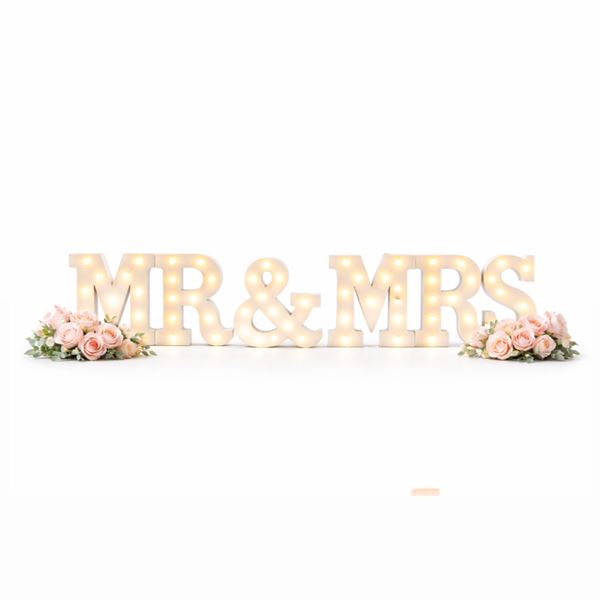 MR&MRS verlichte letters huren - De Verhuurcentrale Zoetermeer
