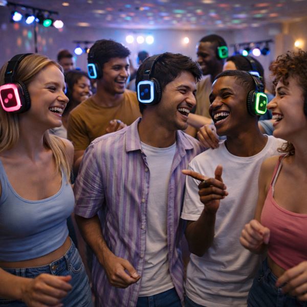 Silent disco set 40 koptelefoons Silent disco set 40 koptelefoons