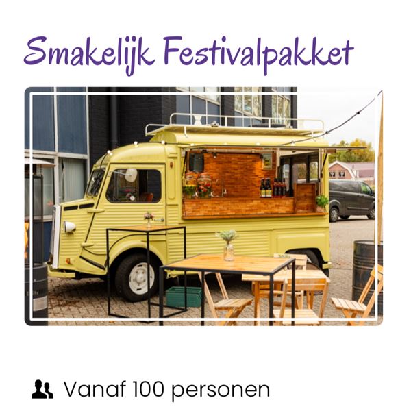 Festival met Foodtrucks pakket huren bij De Verhuurcentrale Zoetermeer