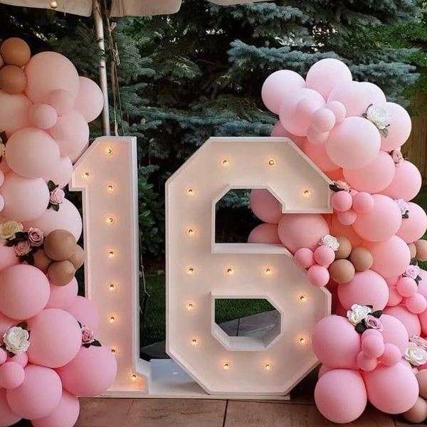 Lichtcijfers sweet 16 led XL huren bij De Verhuurcentrale Lichtcijfers sweet 16 led XL huren bij De Verhuurcentrale